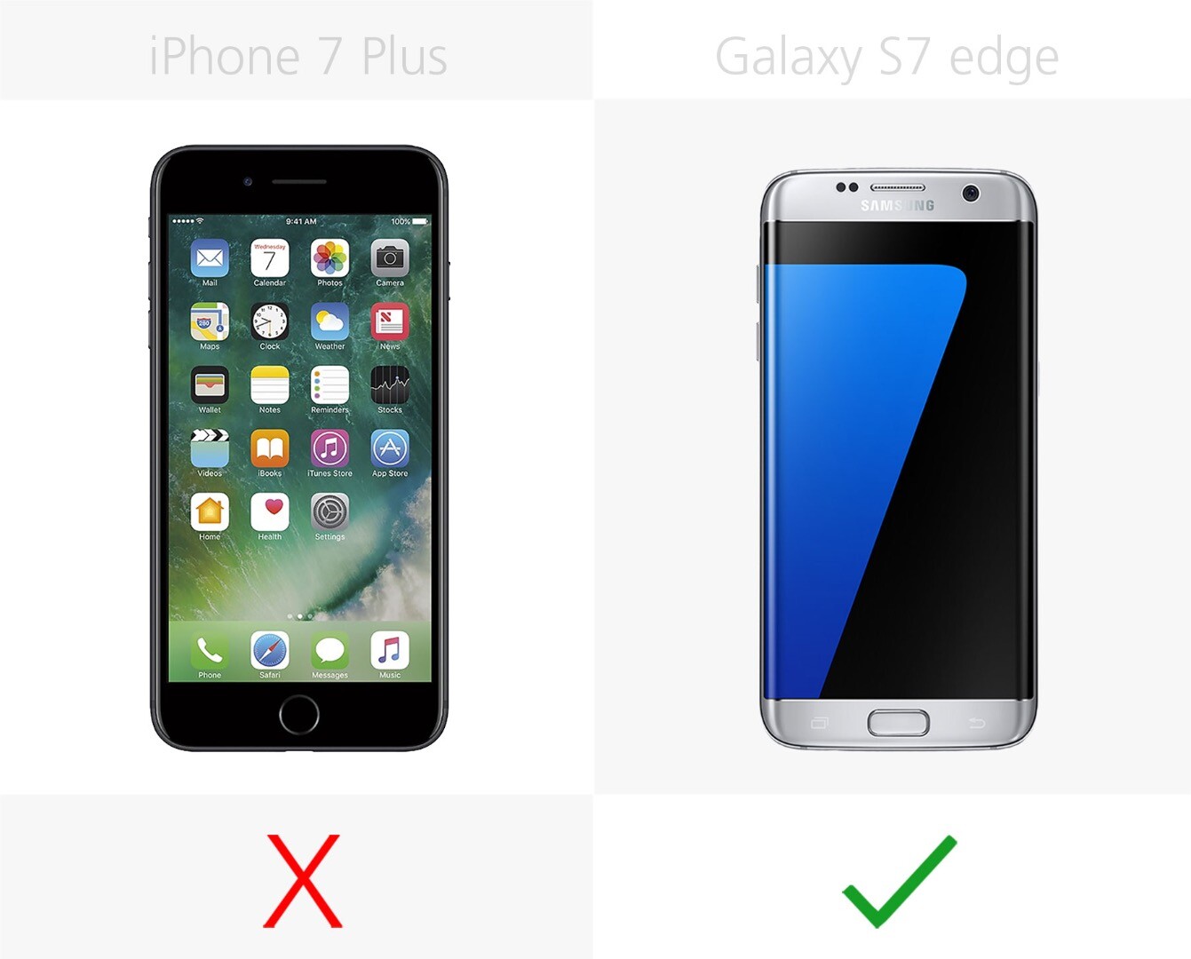 Pedicab Matar ~ lado iPhone 7 Plus vs. Samsung Galaxy S7 edge
