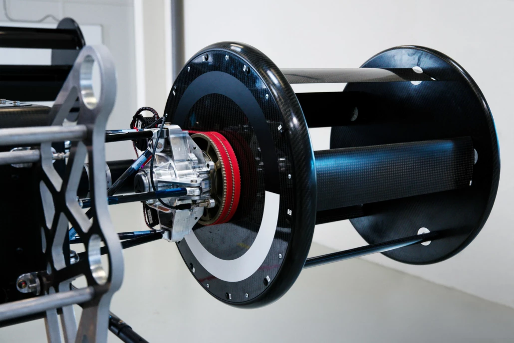 The Voith-Schneider propulsion system uses spinning barrels, each fitted with variable-pitch blades that re-orient themselves constantly as the barrel rotates to direct thrust