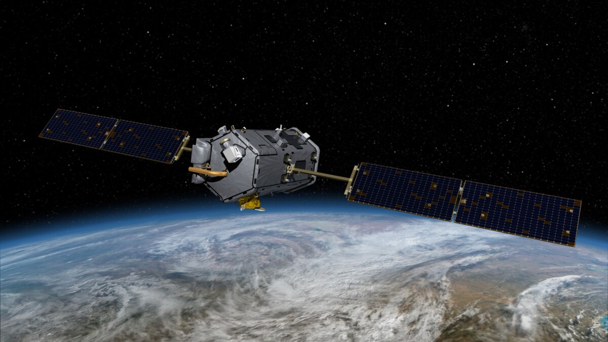 An artist’s concept of the Orbiting Carbon Observator
