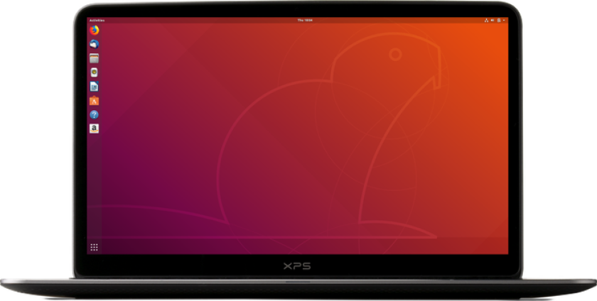 Ubuntu running on a Dell XPS laptop