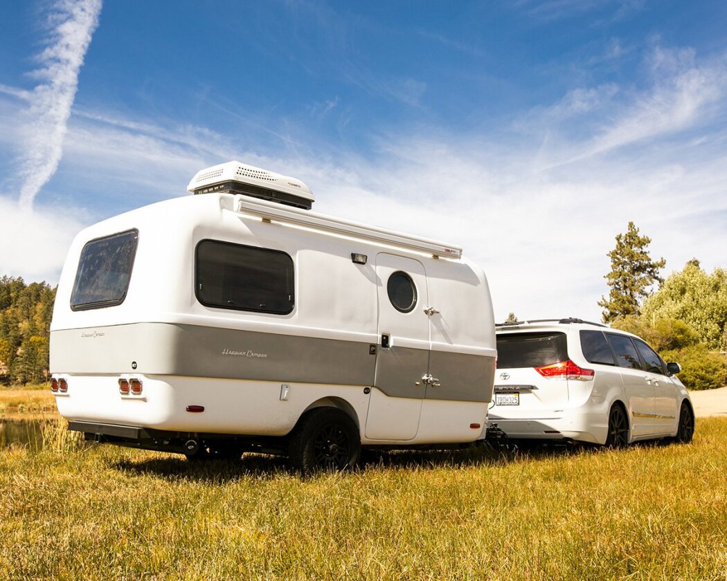 It's larger than the HC1, but at 1,800 lb, the Traveler is still built for towing with modest vehicles