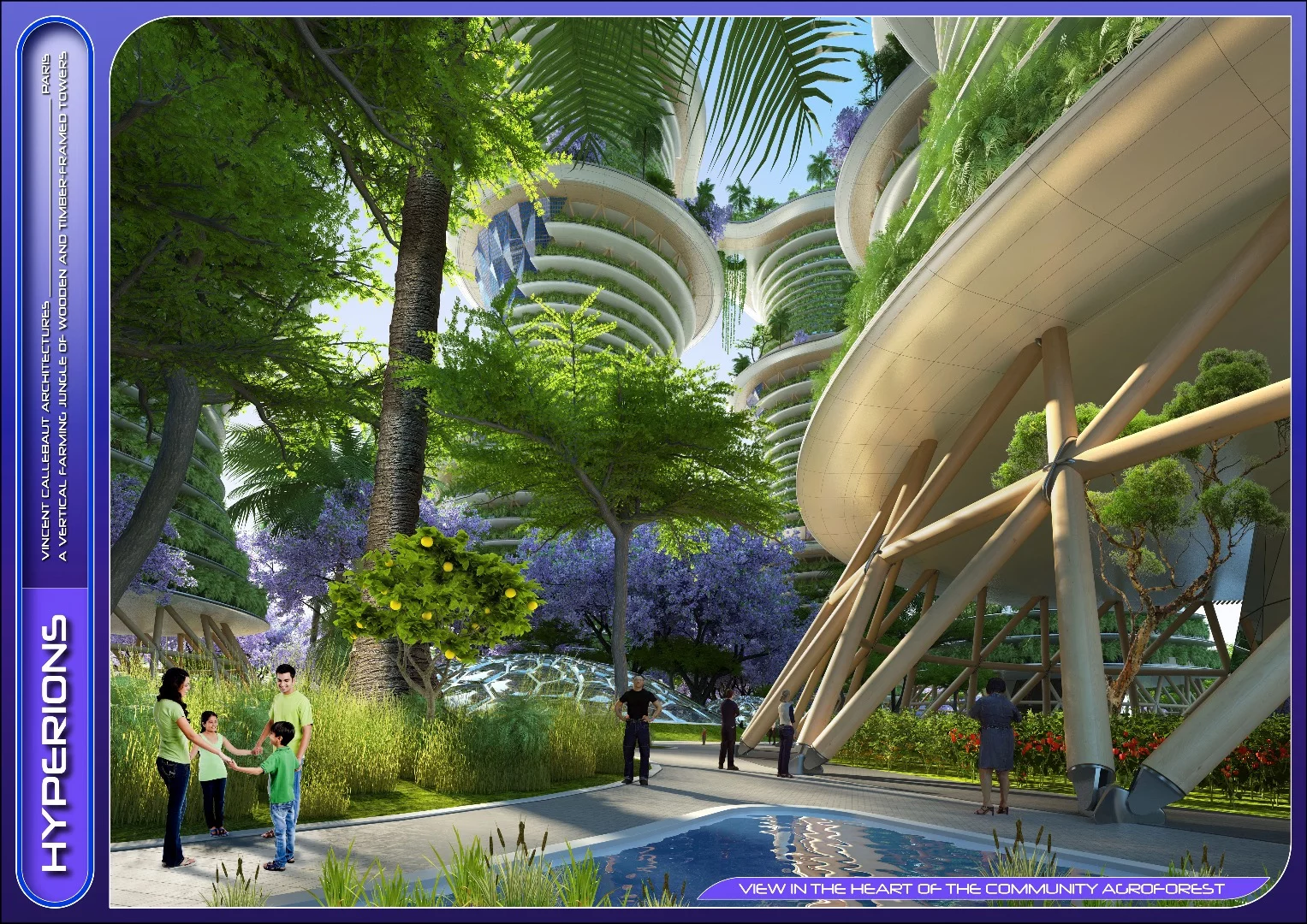 The towers will offer apartments of varying size, student housing, social areas and office spaces