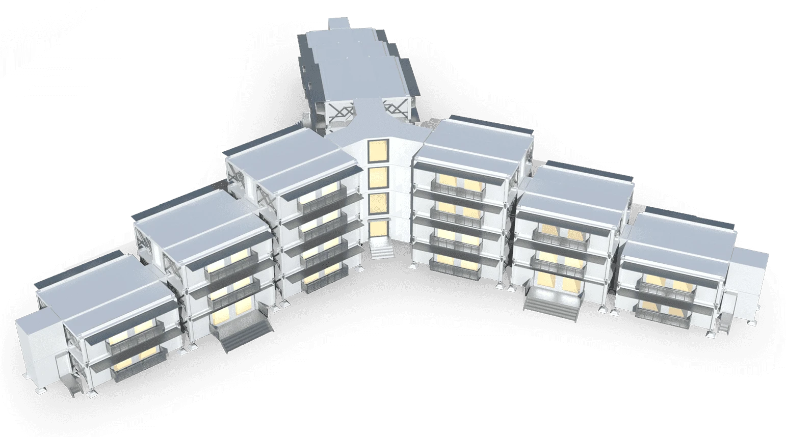 The company demonstrate the system can be used to construct a hotel-scale building