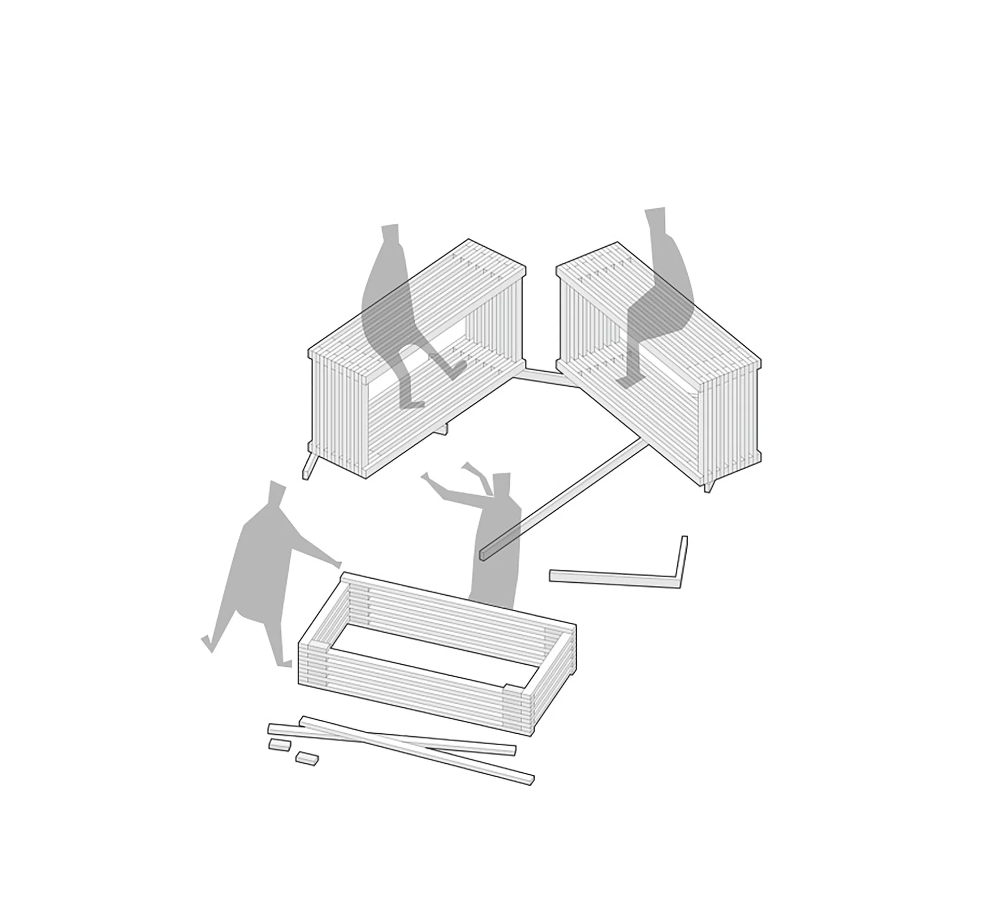 Architectural drawing of the Nomadic Shelter (Image: SALT Siida Workshop)