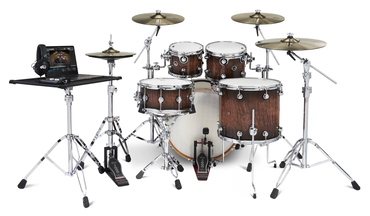 The look of traditional drums with electronic versatility