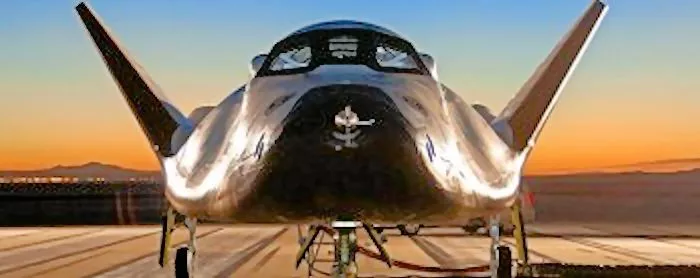 The Dream Chaser Engineering Test Article parked on a runway at Edwards AFB prior to Saturday's test and crash (Photo: Sierra Nevada)