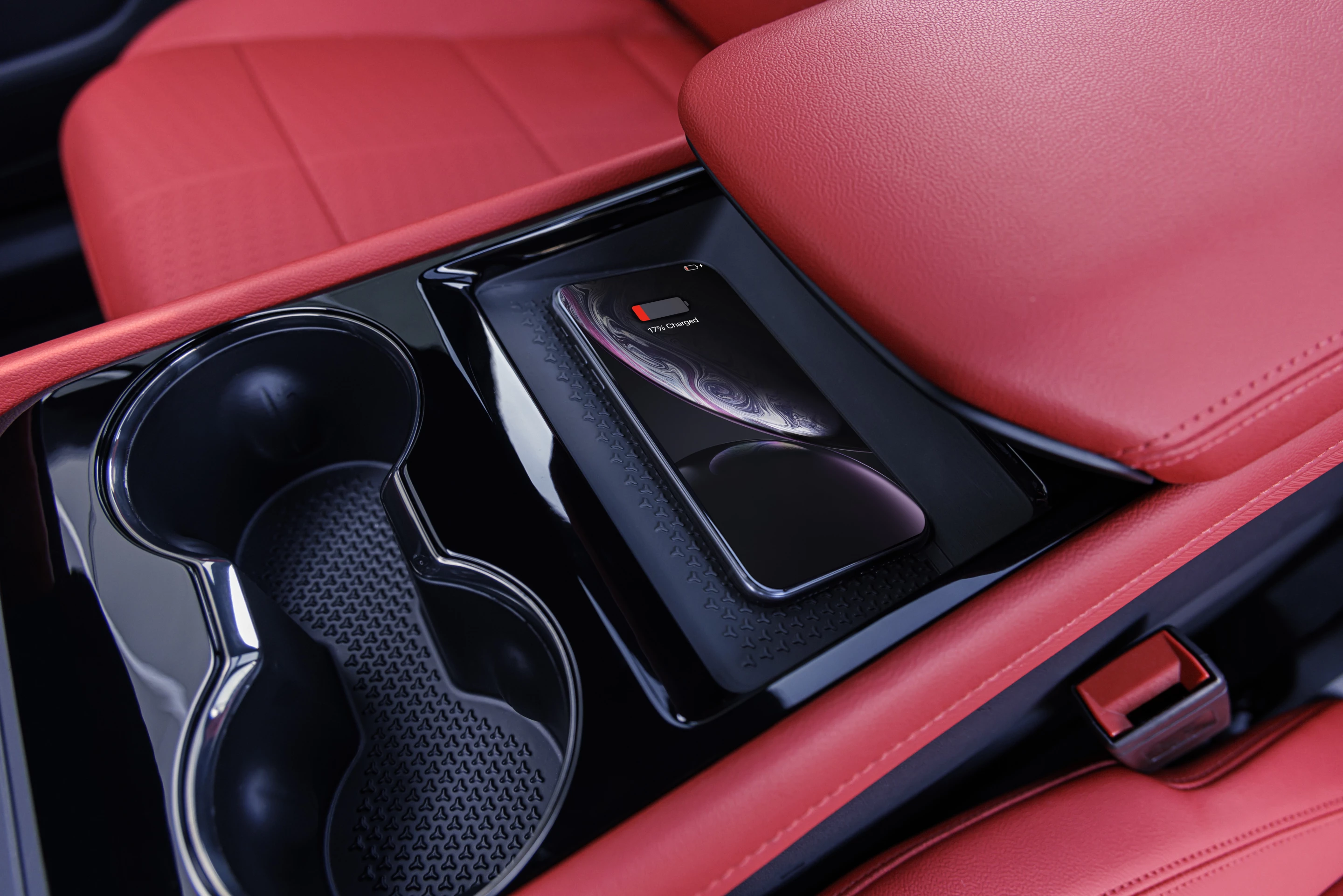 Front center console of 2024 Chevrolet Blazer EV SS