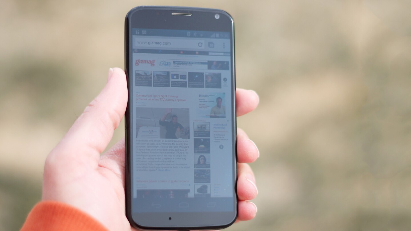 There are bigger and sharper displays, but the Moto X's 4.7-in 720p display delivers the goods nonetheless