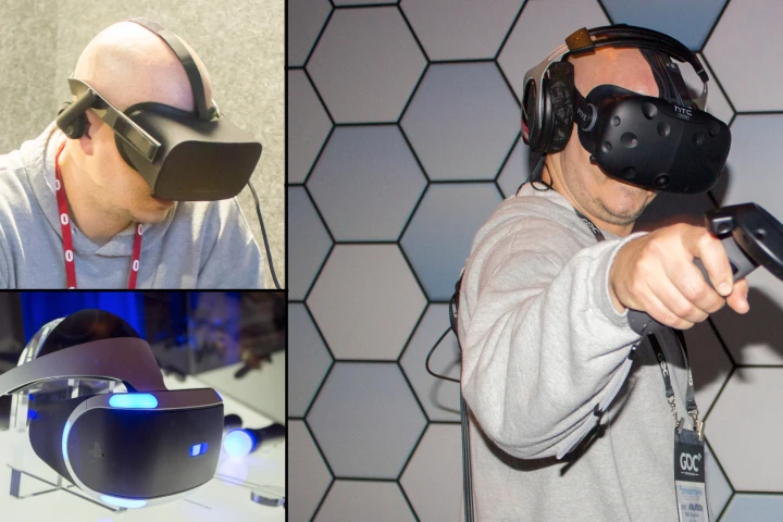 We take a look at the big three VR headsets, after playing with them all week at the 2016 Game Developers' Conference