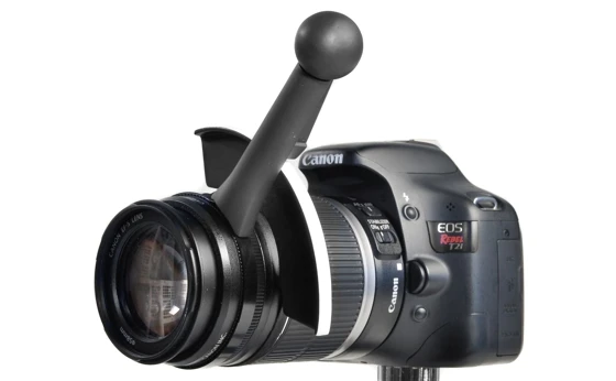 The lever is moved to give more precise control over your focusing than you would have with your bare hands