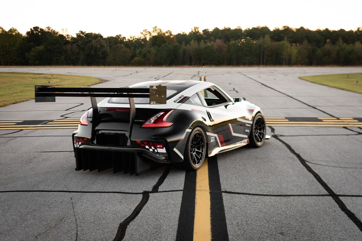 Rear view of the Time Attack 370Z