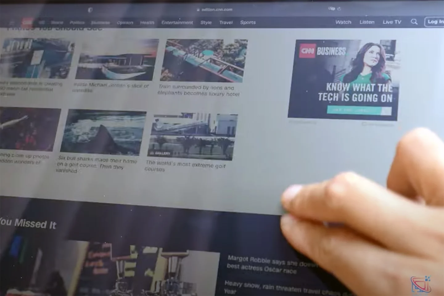 The touchscreen enables Radiant to be used like a tablet