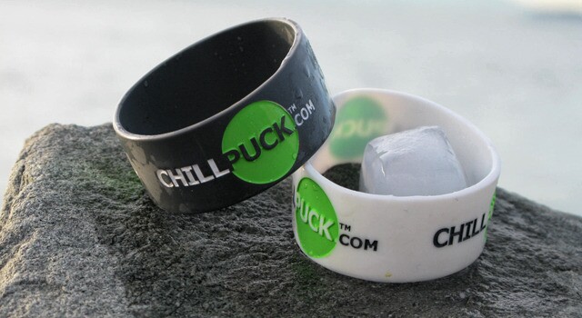 The Chill Band keeps the Puck strapped to a drink