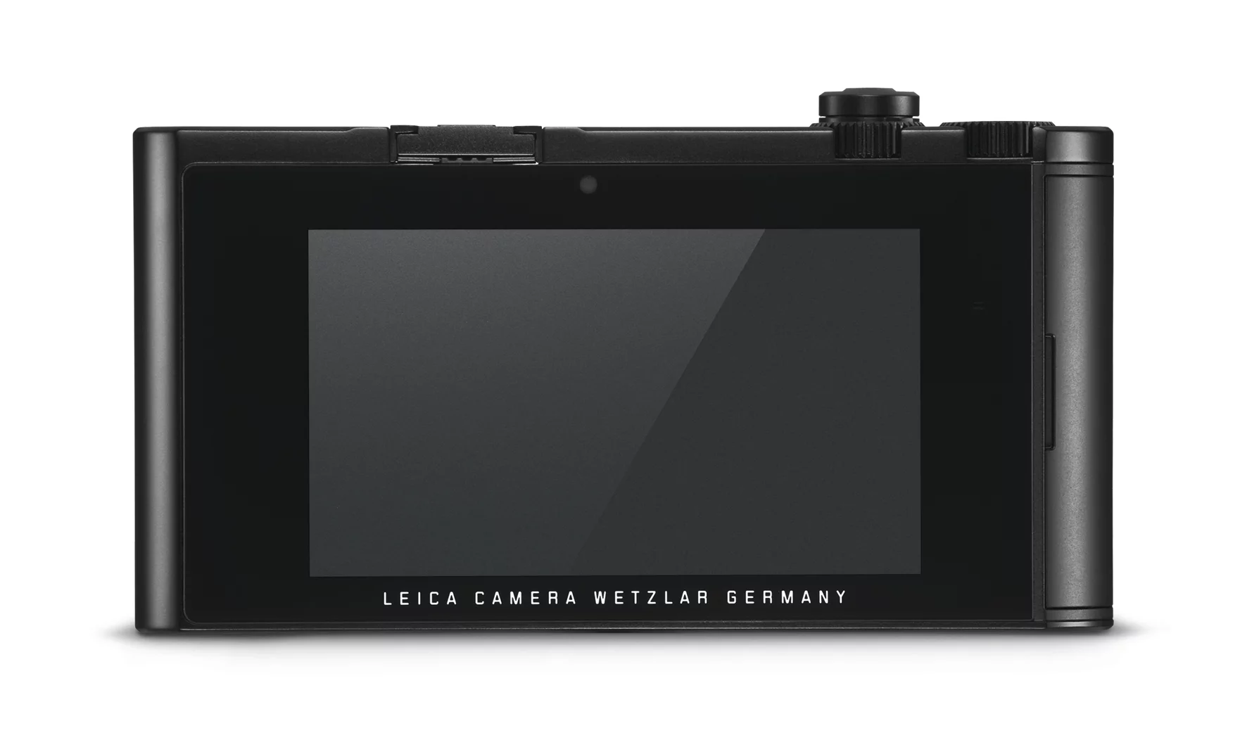 The touchscreen interface on the rear of the Leica TL2