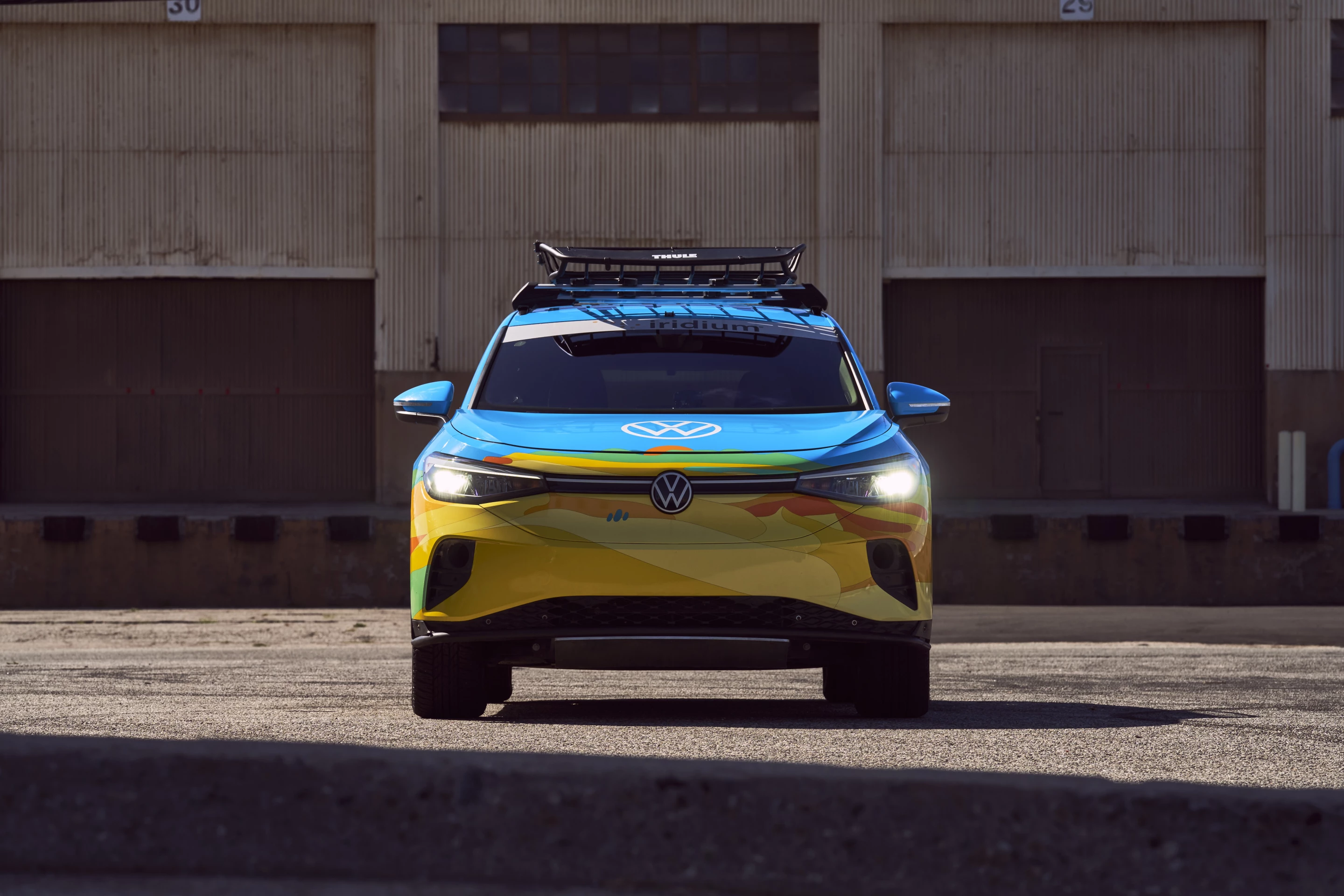 The Volkswagen ID.4 Rebelle Rally car, which competed in the 2022 Rebelle Rally, will be on display