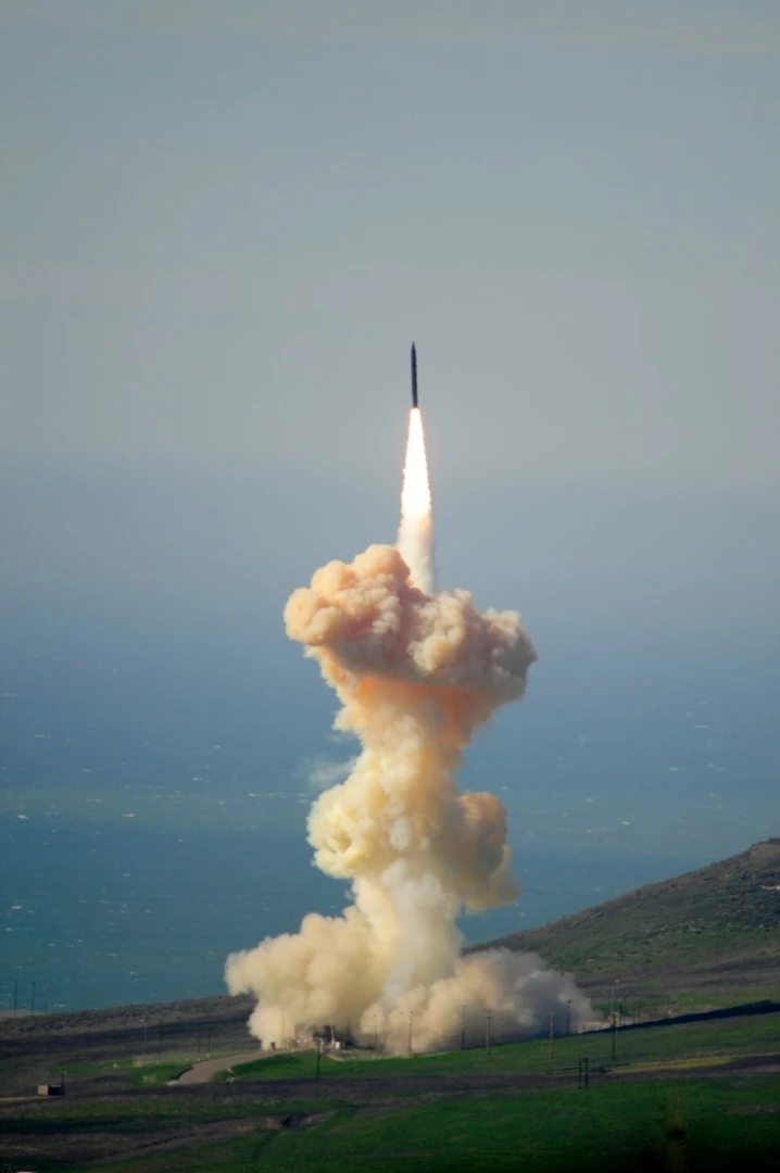 The interceptor was launched from Vandenberg Air Force Base