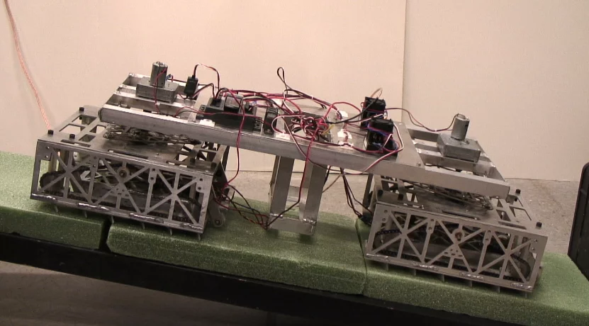 Scalybot 2 replicates the rectilinear locomotion employed by snakes that is efficient and allows them to crawl into tight spaces