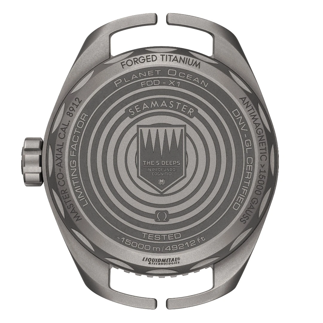 The Omega Seamaster Planet Ocean Ultra Deep Professional reverse