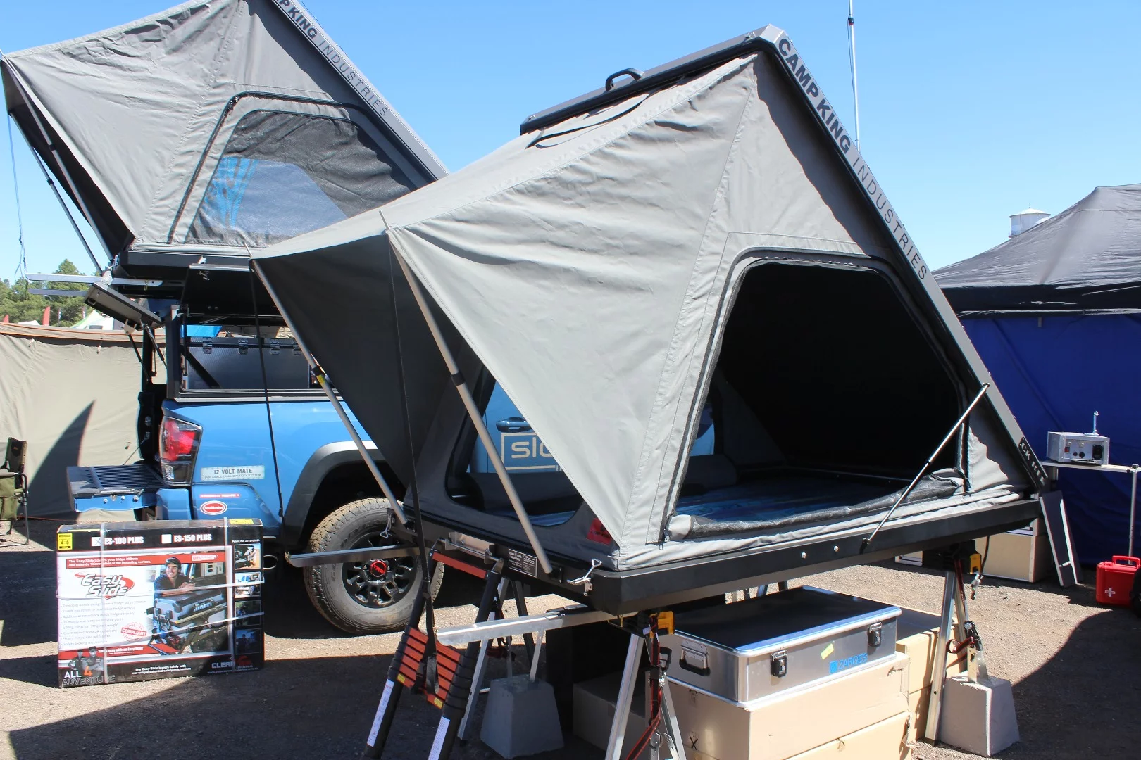 Sloop Imports shows the burly Camp King Industries roof-top ten