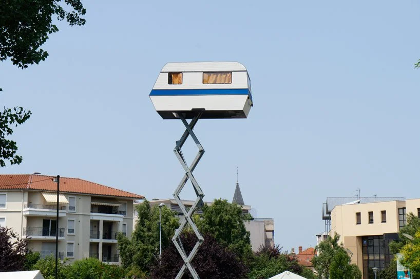 A floating caravan in 2013