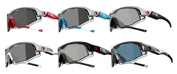 The glasses are available in six frame and lens combinations