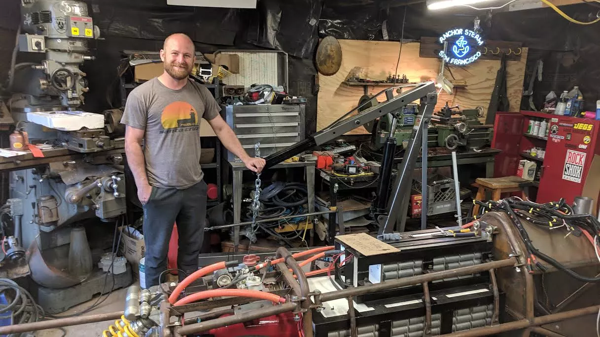 Ex-BMX freestyler and custom builder Shea Nyquist is now turning his many talents to an electric land speed record for streamlined motorcycles
