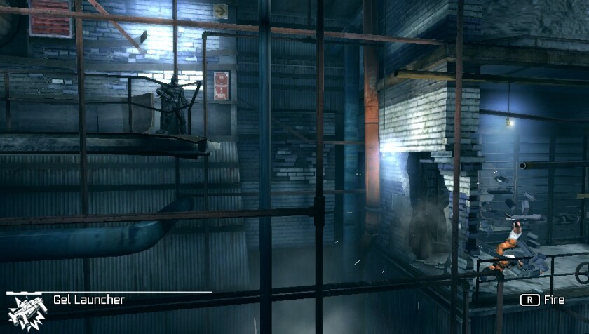 Arkham Origins Blackgate replaces a 3D environment with a Metroid-like 2D side-scrolling world