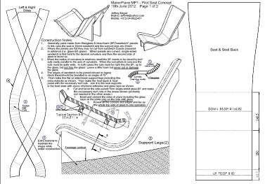 Seat prototype plans (Image: MakerPlane)
