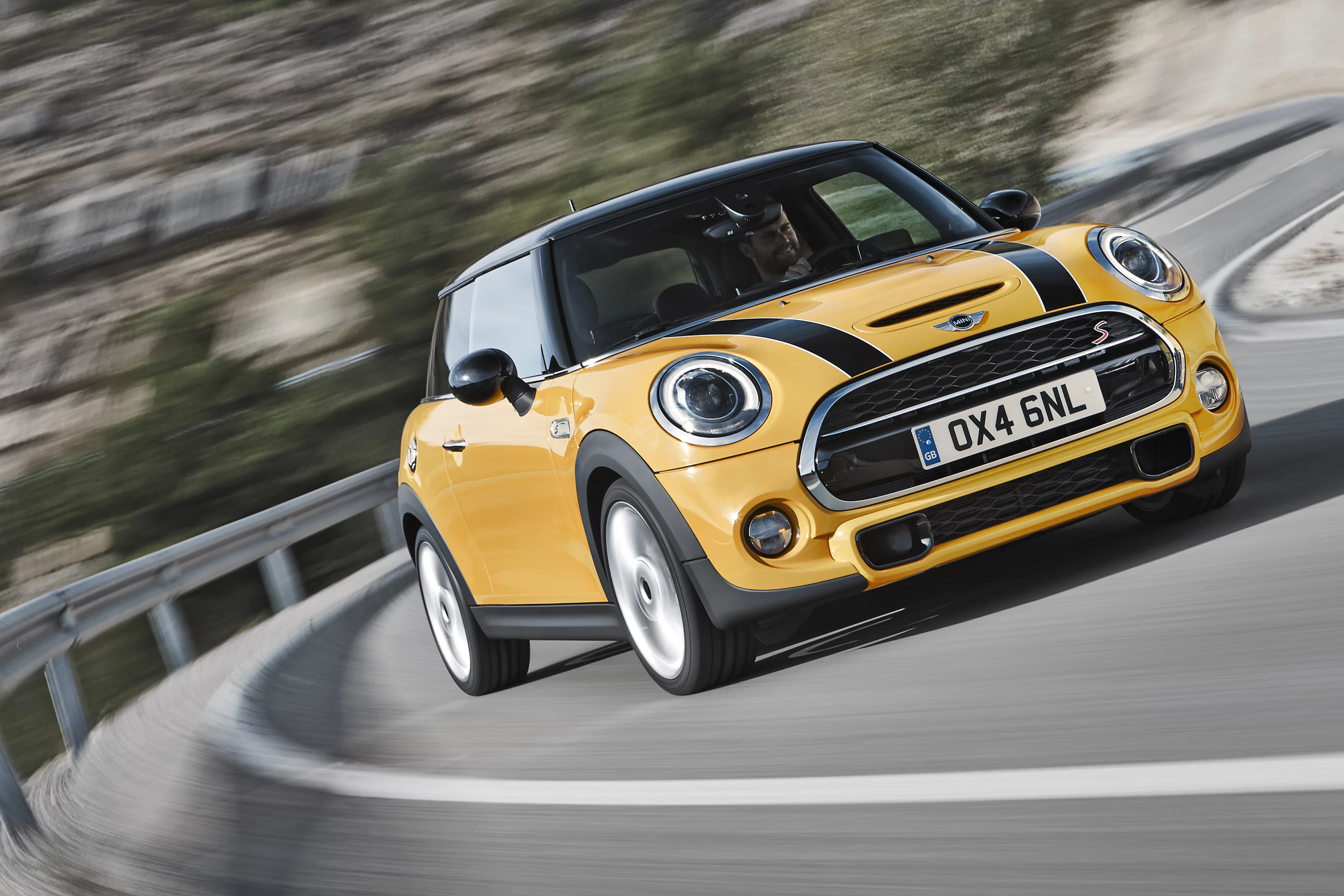 The new Mini Cooper S's grille has been moved back