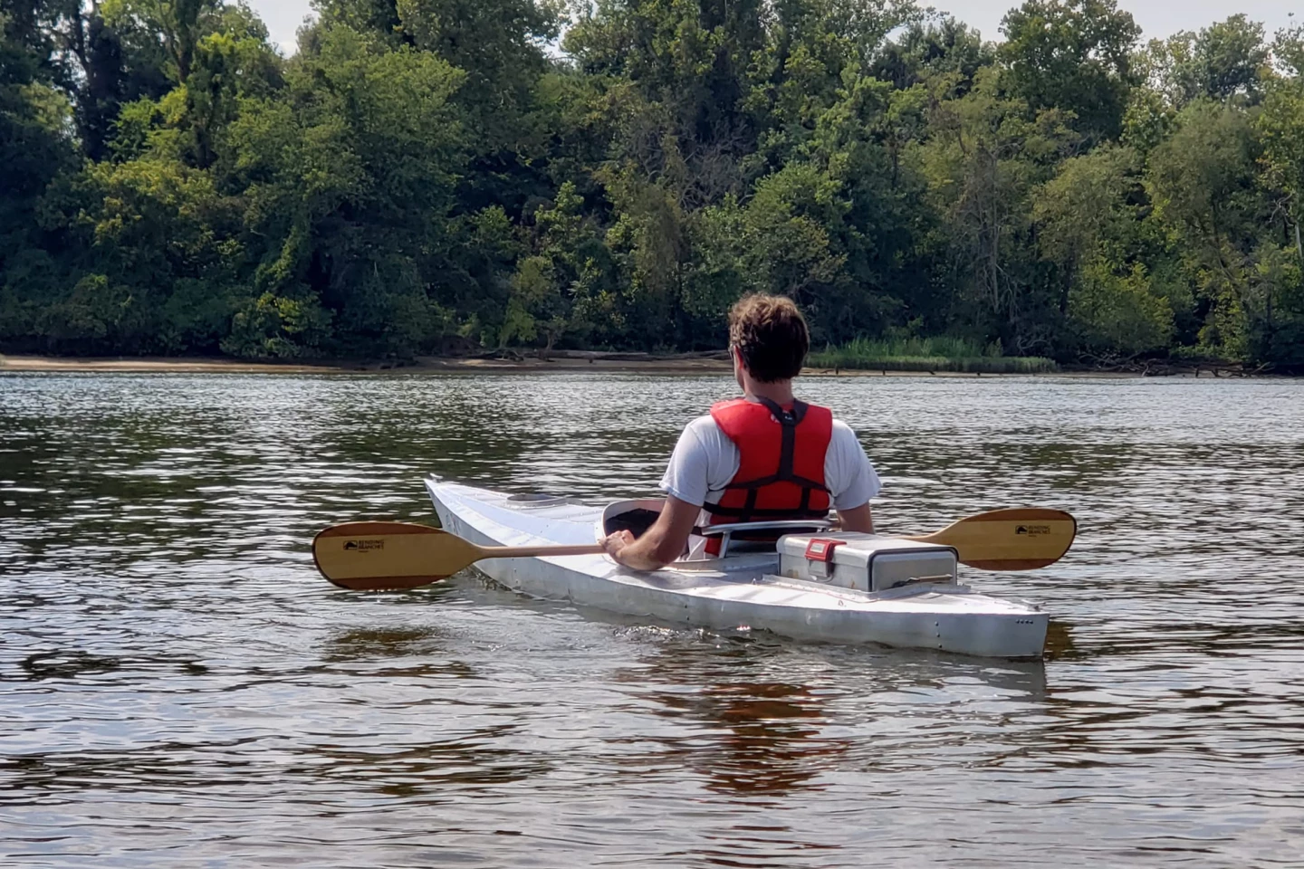 Although Kunka is an experienced welder, the kayak was his first aluminum project