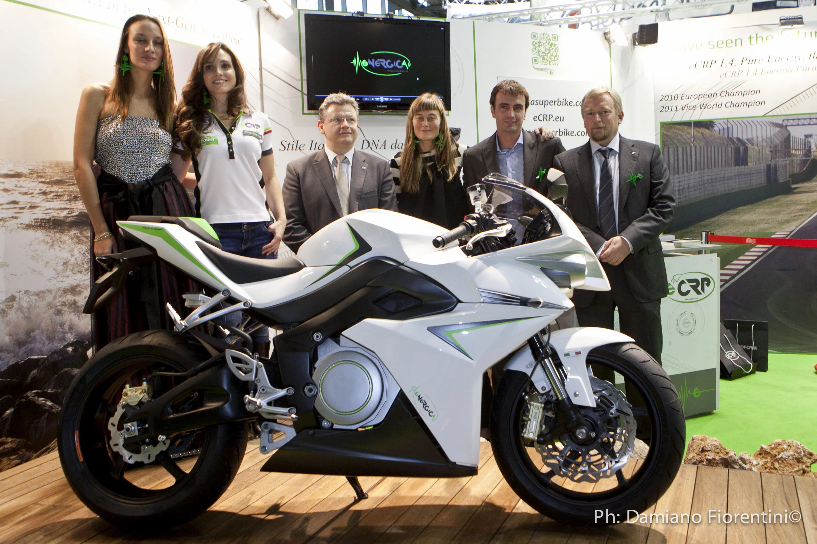 Energica electric superbike at EICMA 2011