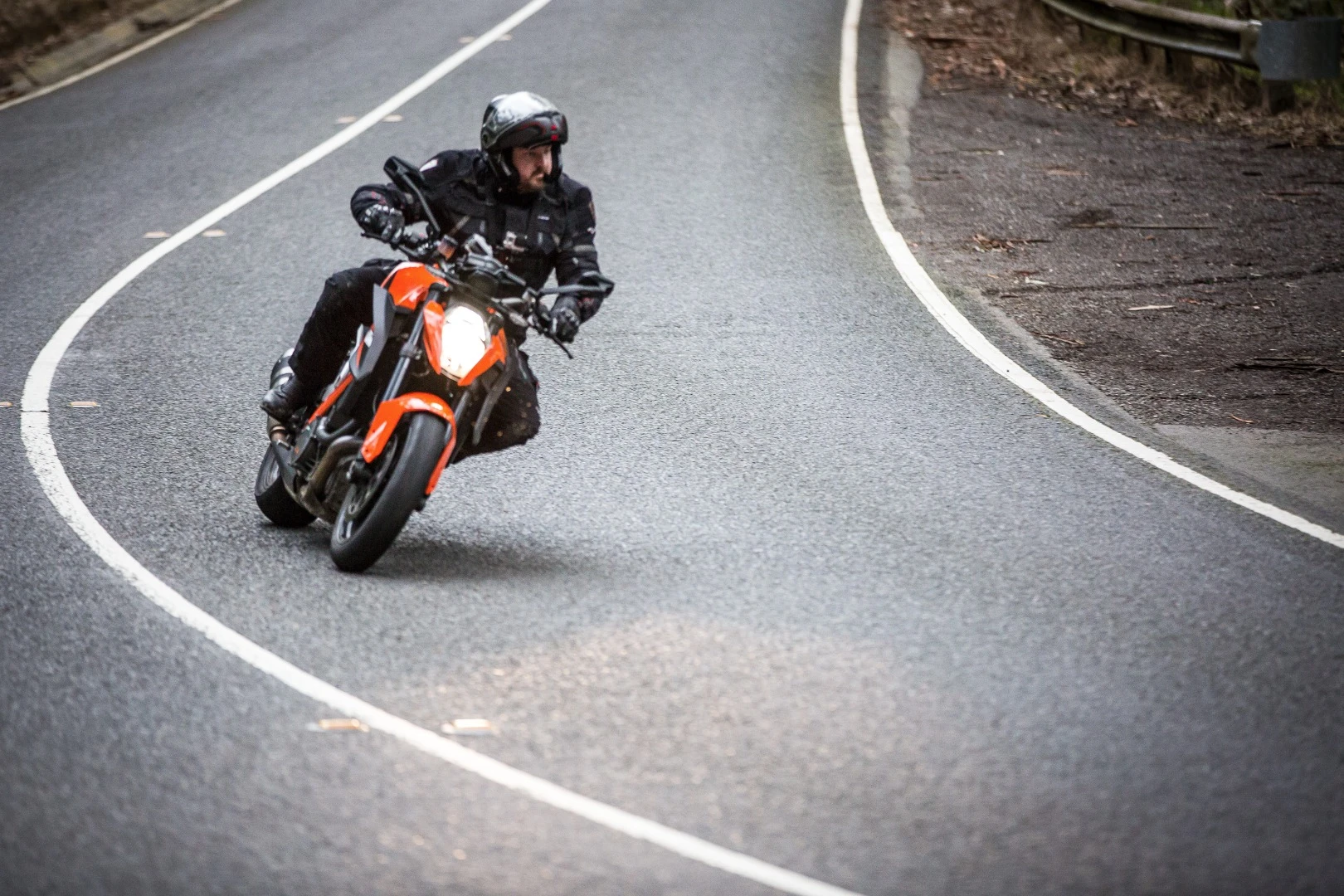 Despite being the most powerful and torquey streetbike on the market, the KTM 1290 Super Duke R rarely feels out of control