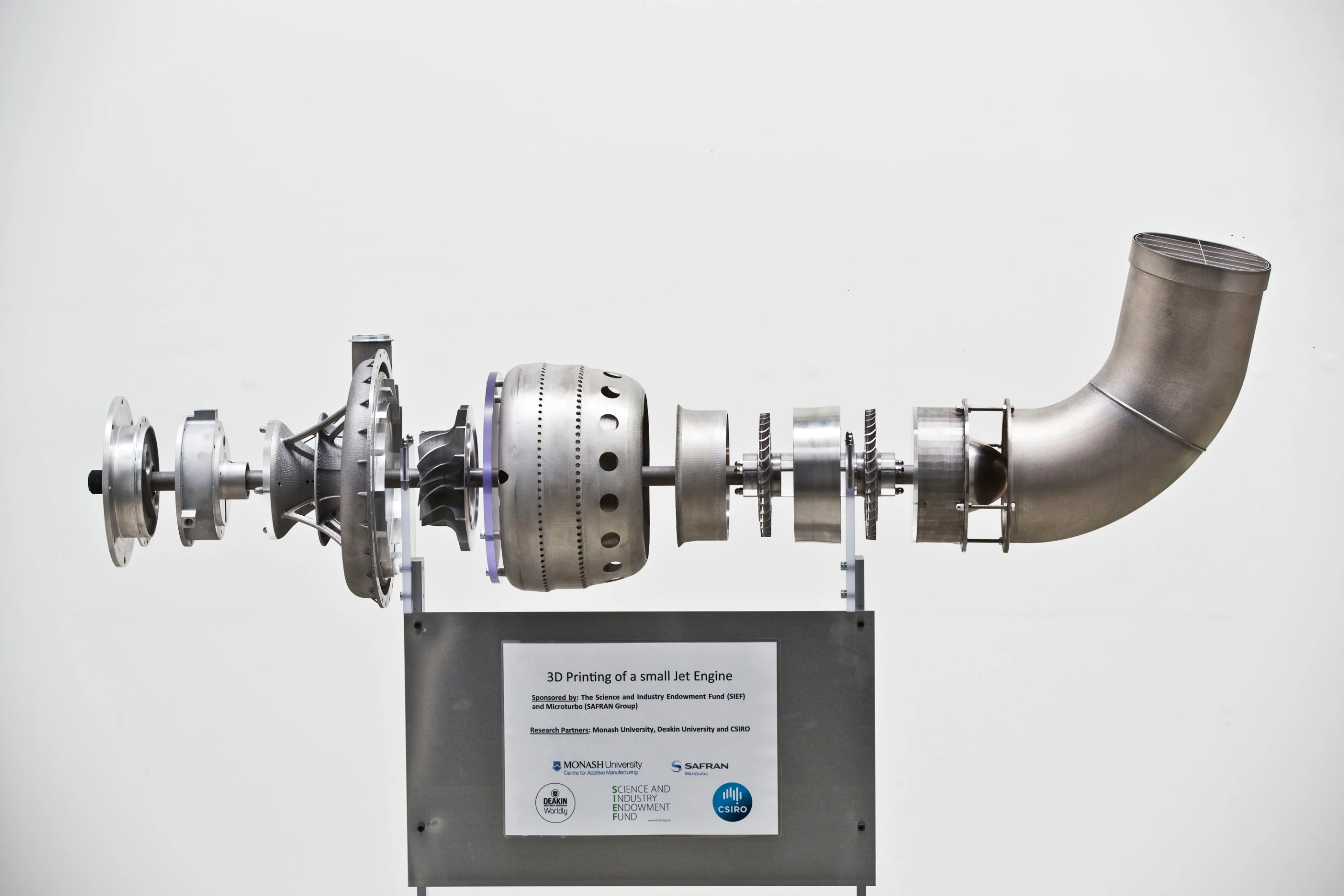 One of the two 3D-printed engines (Photo: Monash University)