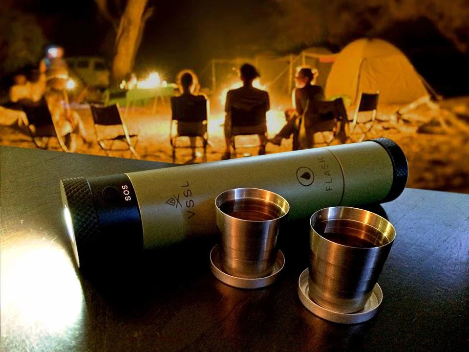 The VSSL Flask hides your favorite tipple inside what appears to onlookers to be a simple flashlight