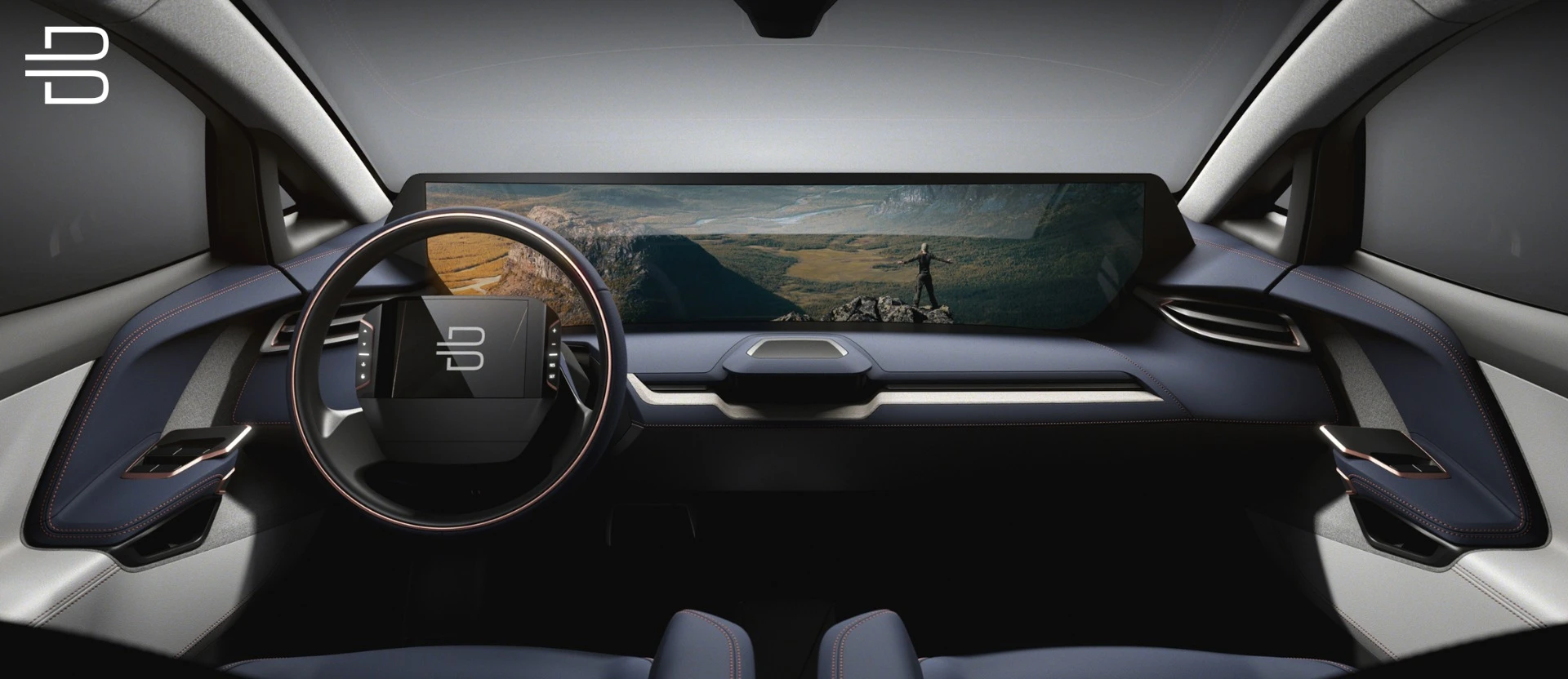That big screen can be used to play a single piece of entertainment content, instead of for split information