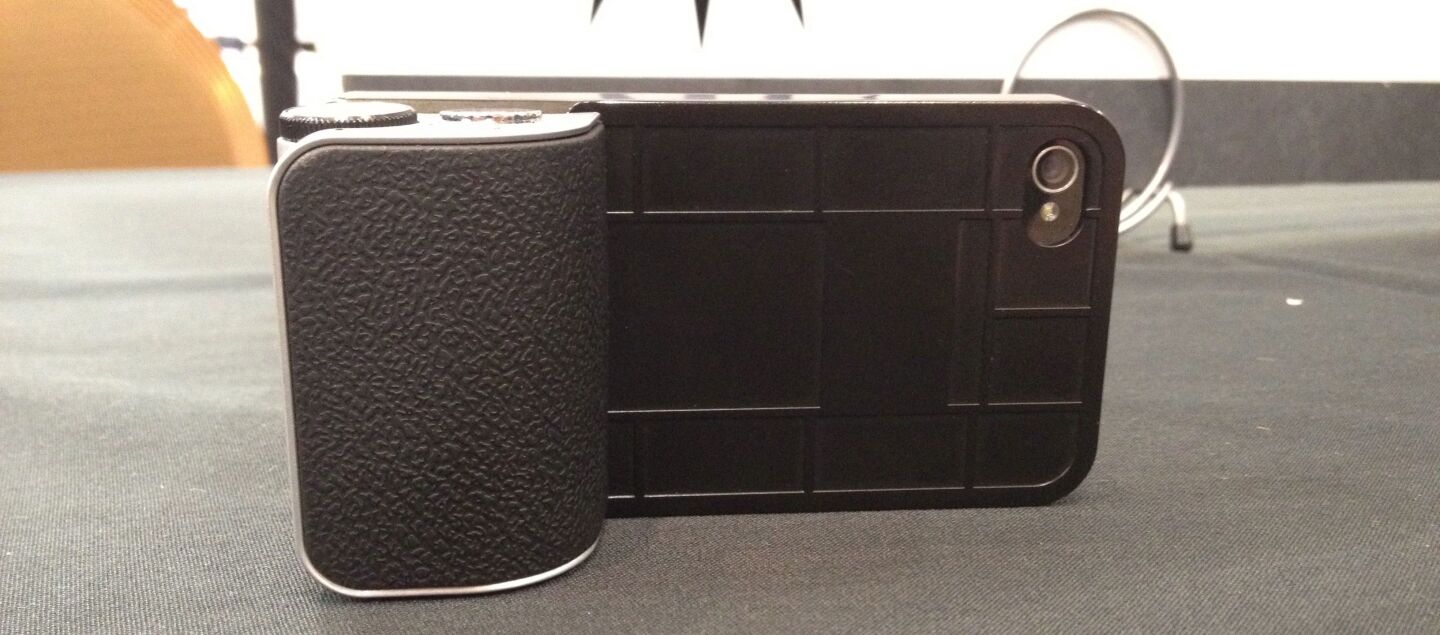 A snappgrip on display at CES