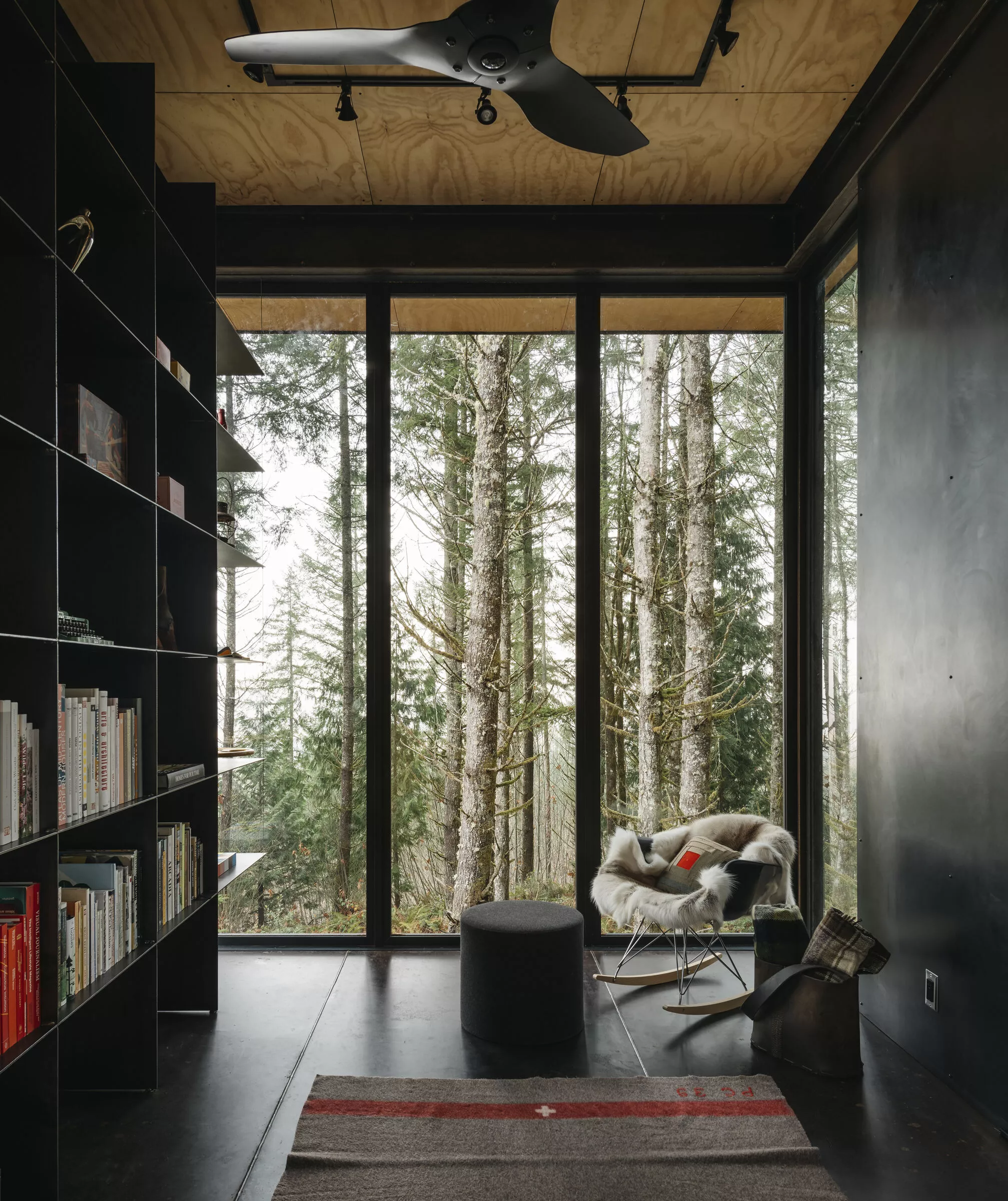 Maxon Studio's interior measures 300 sq ft (almost 28 sq m), spread over two floors