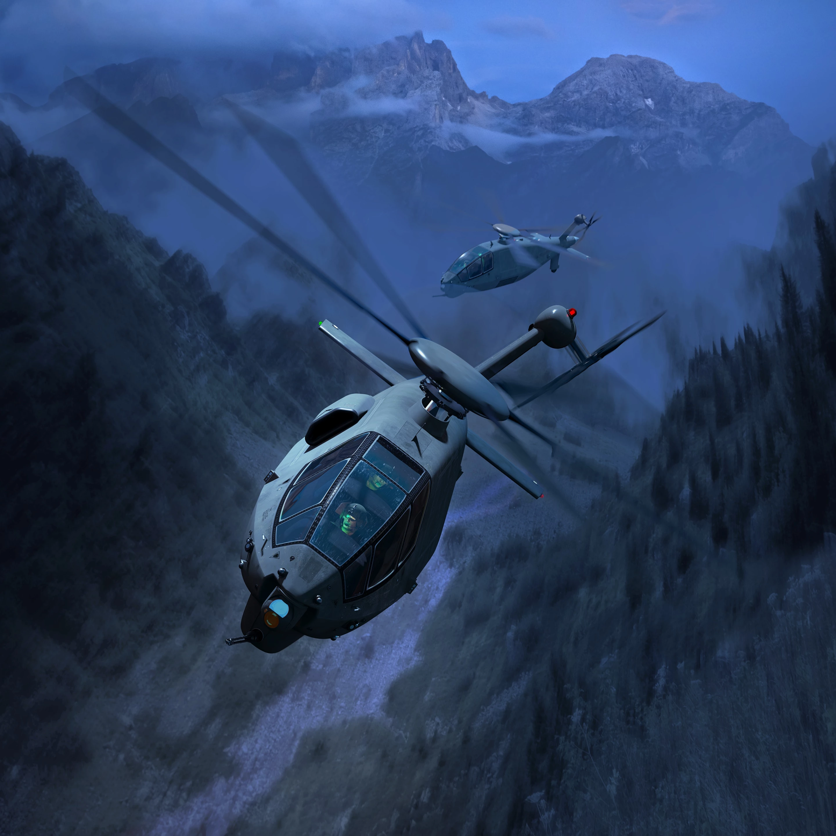 Artist's concept of the Boeing FARA helicopter