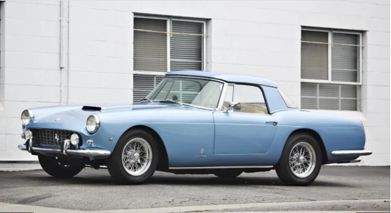This 1960 Ferrari 250 GT Series II Cabriolet has an estimated price of $1,800,000 to $2,200,000