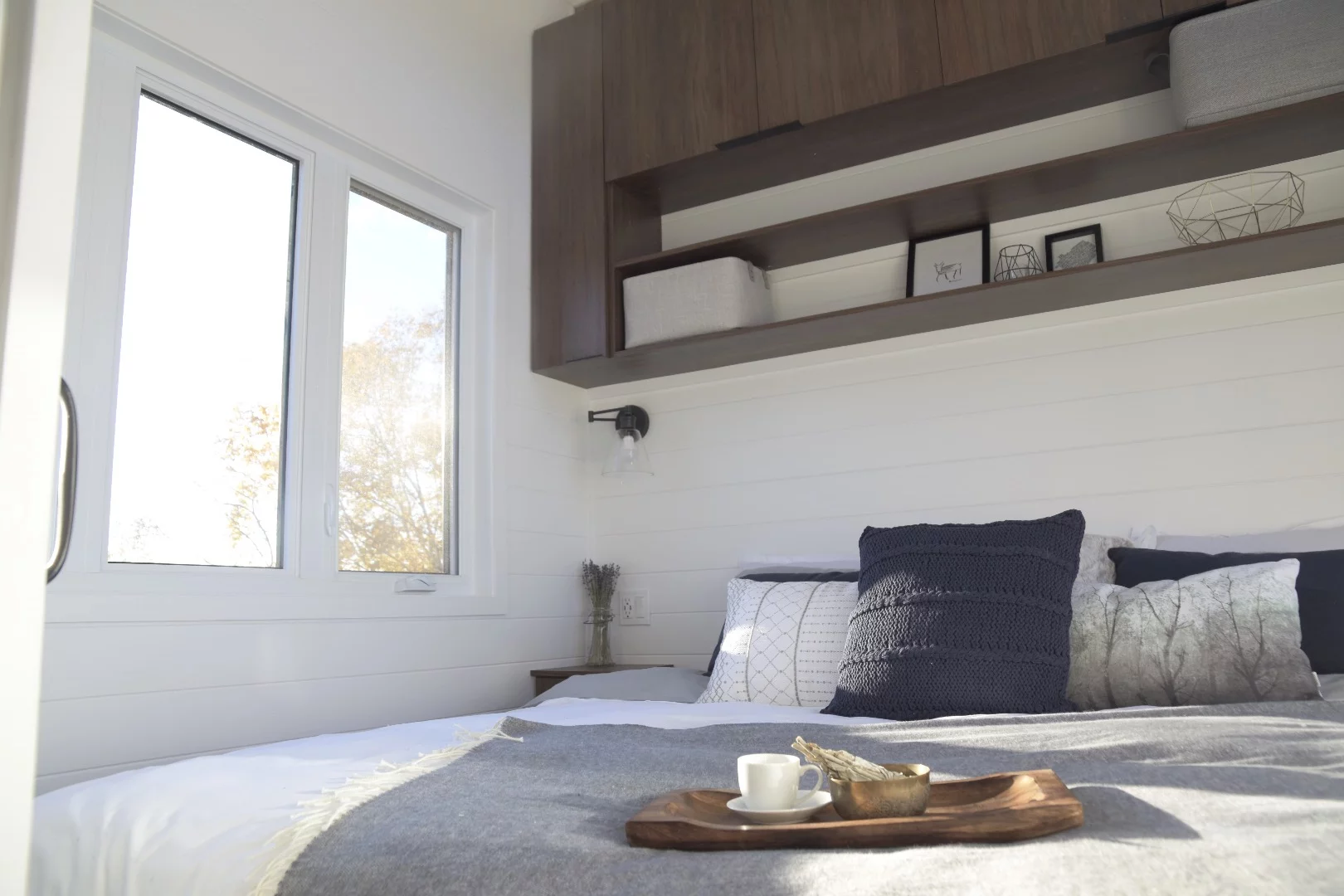 The Magnolia's bedroom includes a king-sized bed