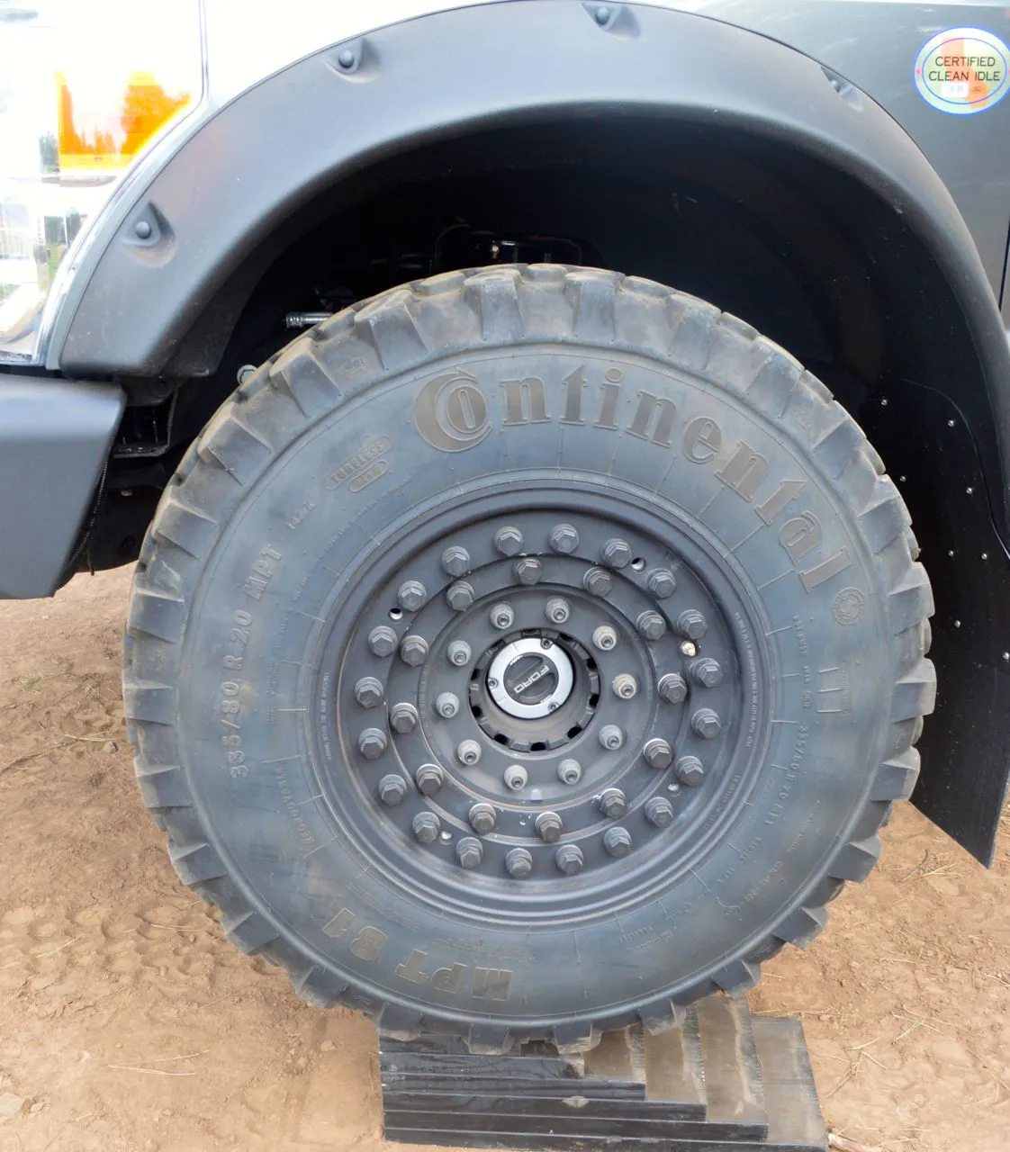 The EarthRoamer can be shod in 37- or 41-in tires