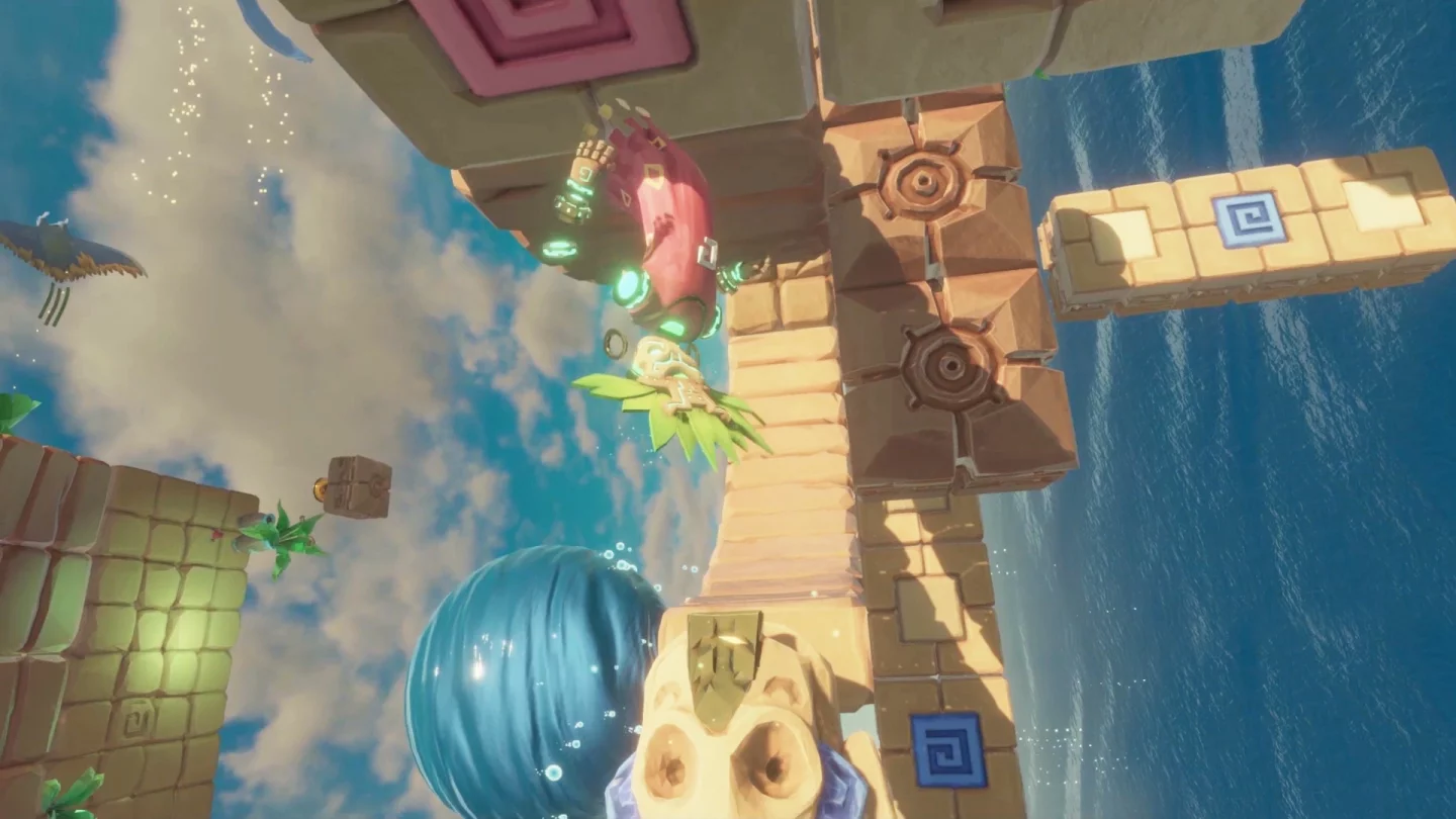 Engineerium makes very creative use of both the real and virtual space, making it seem like other players are standing on the ceiling when they're still right next to you