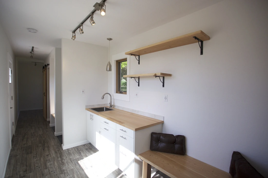 Another view of the kitchen area