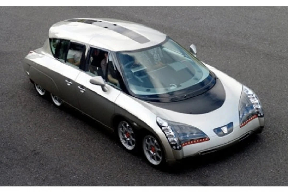 The Eliica eight-wheeled electric supercar