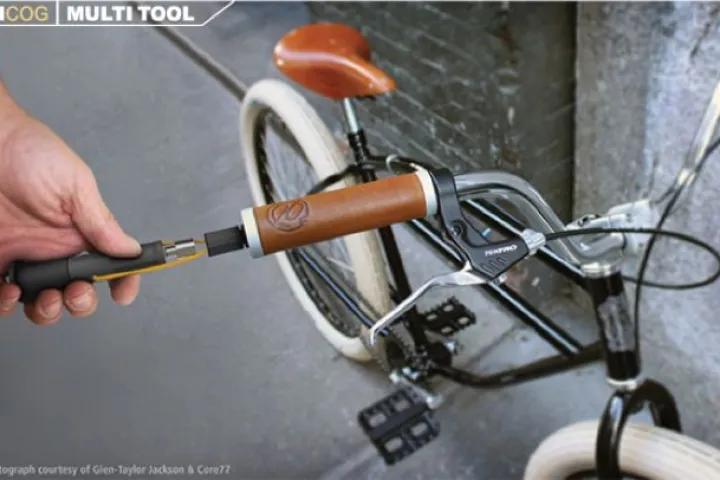 Incog takes the tools out of your pack and stores them in the bike