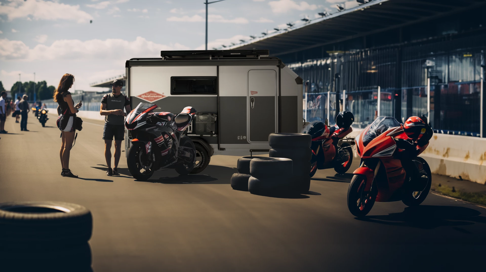 Small triple-decker modular camper cube sleeps 6 ... people or bikes