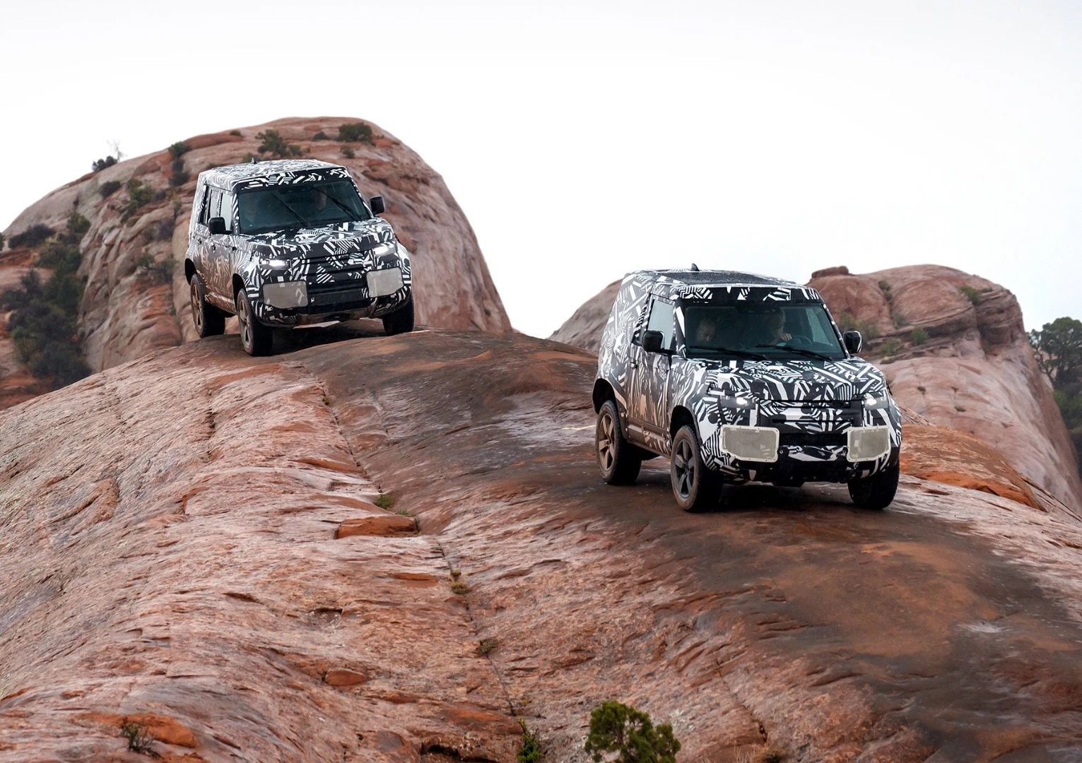 The new Defender meets the rocky terrain of Moab, Utah