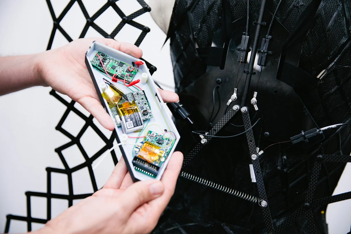 The Chromat Adrenaline Dress the is powered by the Intel Curie module