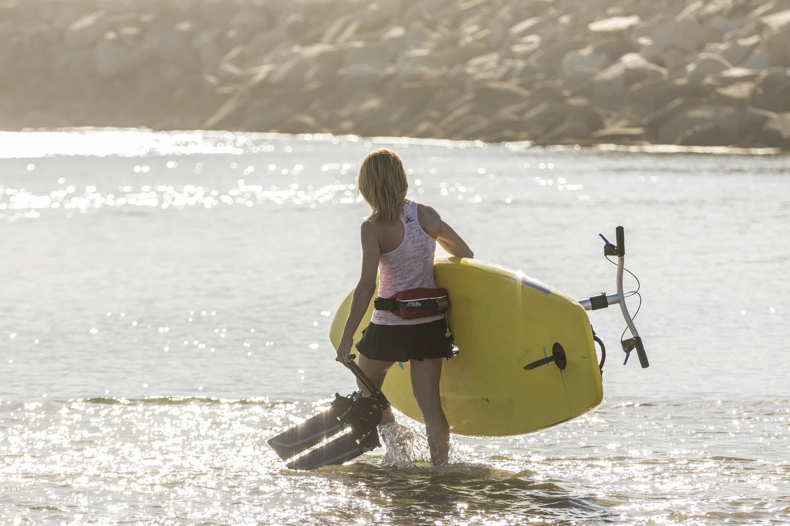 Not content with rescuing kayakers' tired arms with its highly efficient pedal-propulsion system, water sports specialist Hobie is now setting its sights on those who like to take to the water upright