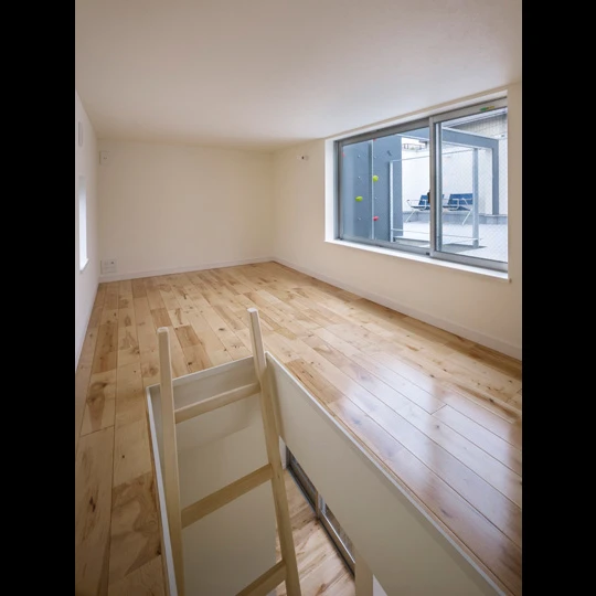 Creative vertical pathways provide access to all areas of the home